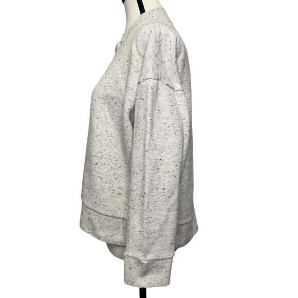 Madewell Women’s Heathered Gray Speckled Sweatshirt - Size M - Picture 3 of 8